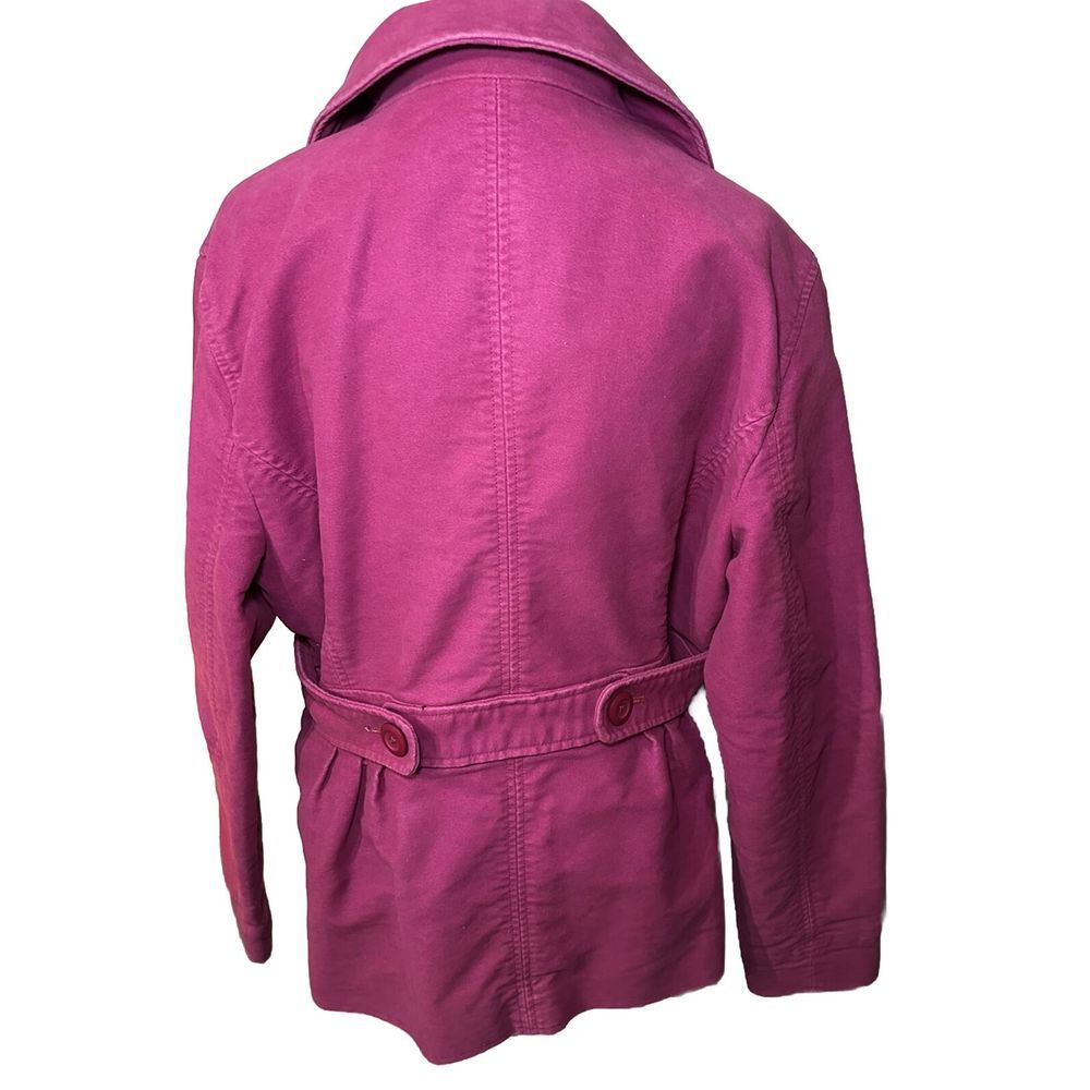 L.L. Bean Women's‎ Size Large Coat Jacket Peacoat Dark Pink - Picture 2 of 10